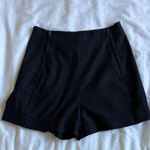 Malia Mills 100% wool black chic High Waist Women's Shorts